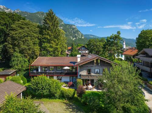 Südansicht - 3 Zimmer Etagenwohnung zum Kaufen in Garmisch-Partenkirchen