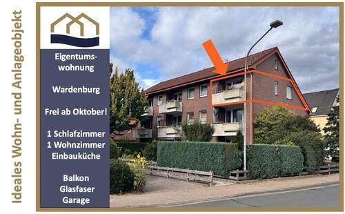 Titelbild - Charmante Dachgeschosswohnung in Wardenburg - ideal für Singles oder Investoren