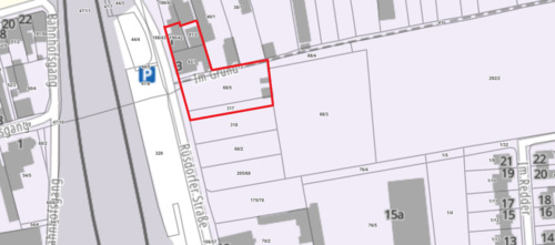 aus der Flurkarte - Zentrale Chance für zukunftsstarkes Wohnprojekt in Toplage