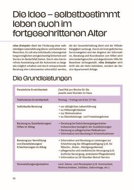 Auszug aus den Leistungen - 