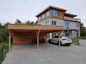 Außenansicht mit Carport - 