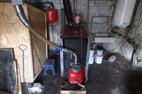 Pelletheizung Bruchsteinkeller - 