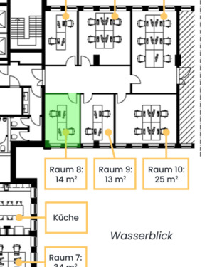 Büroraum 8 (Wasserblick) - 