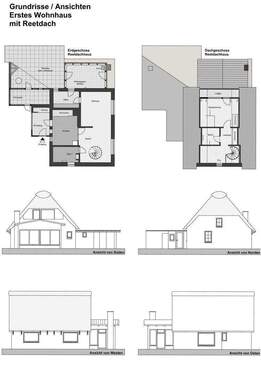 Reetdach Zerichnungen - 