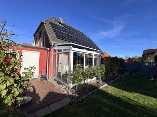 Ansicht Süd-West - Einfamilienhaus mit 120,00 m² in Röbel/Müritz zum Kaufen