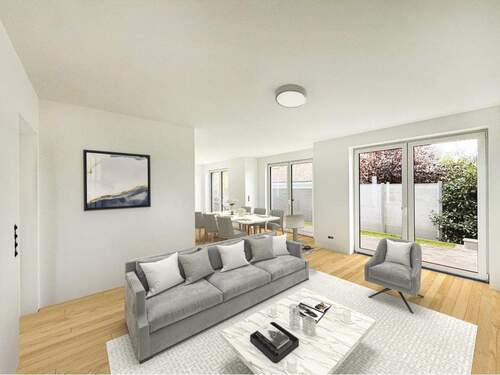 Wohn- und Esszimmer - Digitales Staging - 