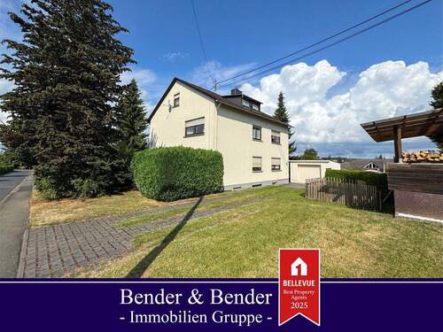 Hausansicht - Top gepflegtes Zwei-Familien-Haus mit großem Garten in bester Lage von Wallmerod!