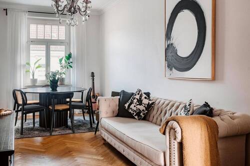 Wohnzimmer - 3 Zimmer Etagenwohnung zum Kaufen in Leipzig