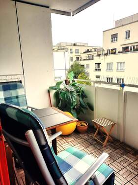 Loggia nach Süden.jpg - 1 Zimmer Etagenwohnung in München
