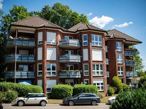 hausansicht südseite - 3 Zimmer Etagenwohnung zum Kaufen in Vlotho