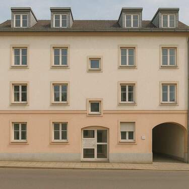 Hausansicht - Wohnen im Herzen von Meerane! - 300,00&nbsp;EUR Kaltmiete, ca.&nbsp; 64,70&nbsp;m&sup2;&nbsp;Wohnfl&auml;che