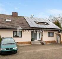 Paketkauf: charmantes Zweifamilienhaus mit großem Garten und Schwimmteich in ruhiger Lage - Hirzenhain Merkenfritz