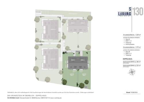 Grundstück - Doppelhaushälfte mit 132,00 m&sup2; in München zum Kaufen