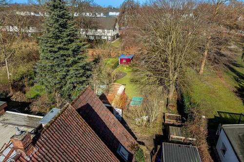 Ansicht Garten; abzutrennendes Baugrundstück - Grundstück zum Kaufen in Elmshorn