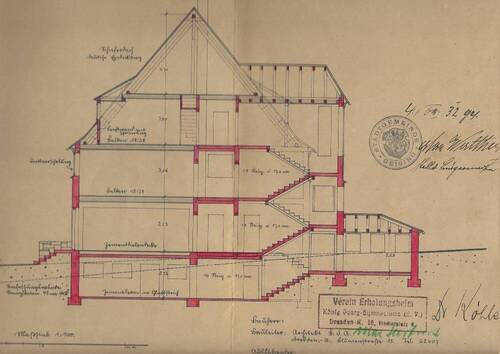 alter Plan, Schnitt - 