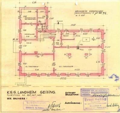 Plan Erdgeschoss - 1 Zimmer Mehrfamilienhaus, Wohnhaus zum Kaufen in Geising