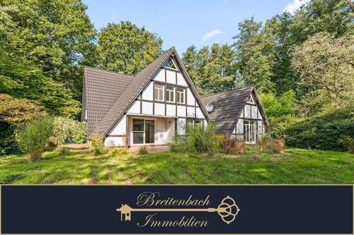 Hausansicht - Traumhaus am See mit eigenem Zugang und Sauna