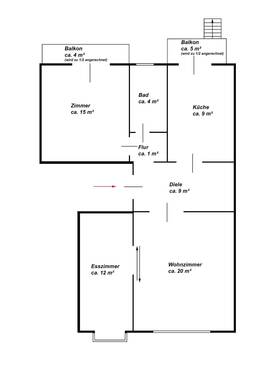 Bild 4 - Etagenwohnung mit 75,50 m&sup2; in Bremen zum Kaufen