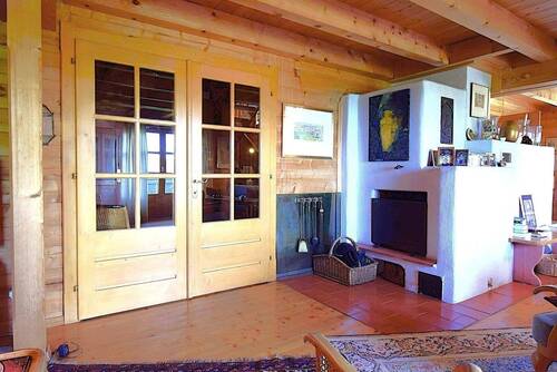 Zugang vom Flur mit offener Kamin - 