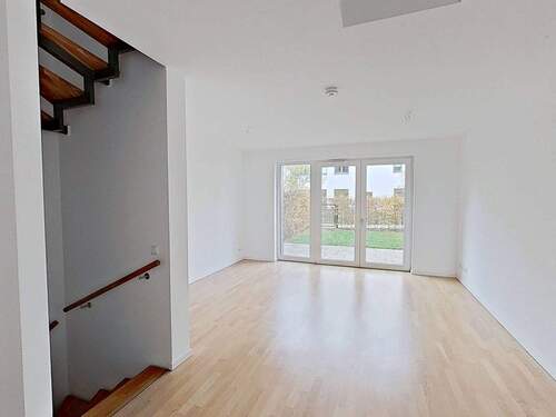 Ansicht I: Wohn- und Esszimmer - 4 Zimmer Reihenendhaus in Hannover