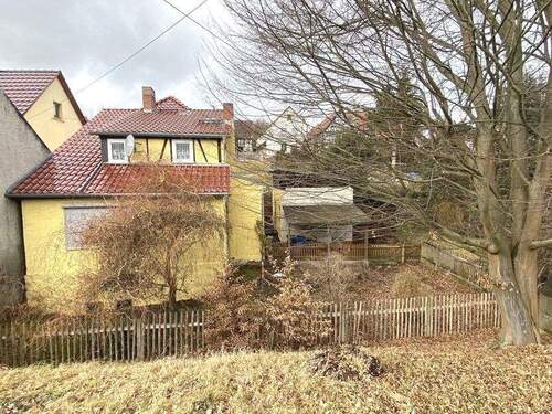 Hausrückansicht mit Garten - 