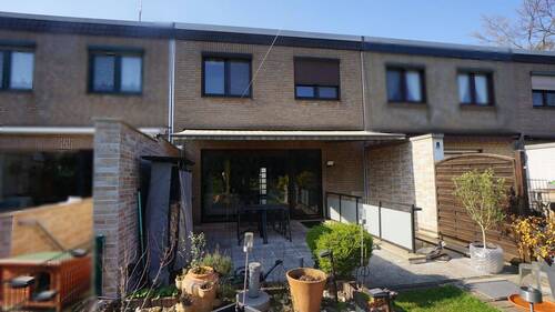 Gartenansicht des Hauses - 4 Zimmer Reihenmittelhaus zum Kaufen in Rheinberg