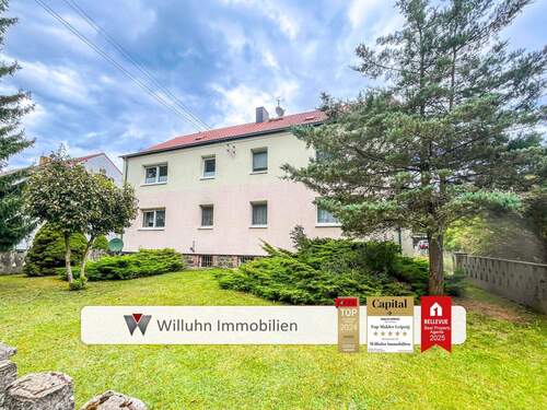 Hausansicht - Sanierung 2021: Garten, Garage und Stellplatz