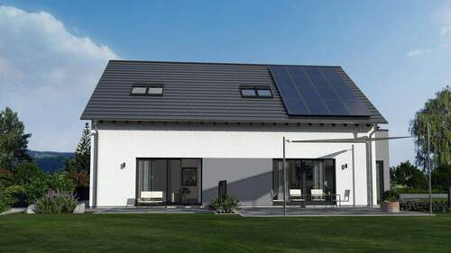 Ansicht Garten - 7 Zimmer Mehrfamilienhaus, Wohnhaus zum Kaufen in Kleinsteinhausen