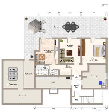 Untergeschoss (Mietshaus) - 