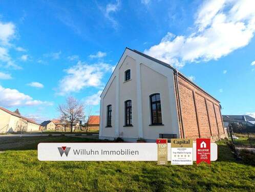 Vorderansicht - Denkmalschutz: 3 Wohnungen + Gewerbe 