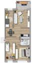 Typ 4A mit Wanne - 69,50 m² - 
