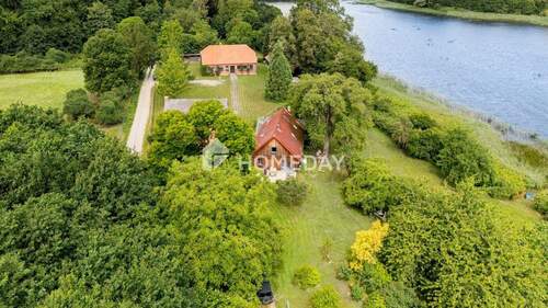 Außenansicht Drohne 4 - 1 Zimmer Einfamilienhaus in Lohmen-Lähnwitz