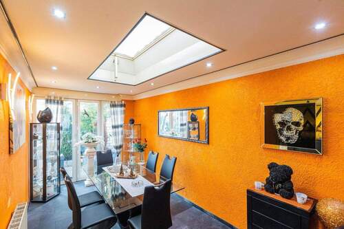 Esszimmer Ausgang Terrasse - 6 Zimmer Einfamilienhaus zum Kaufen in Mannheim