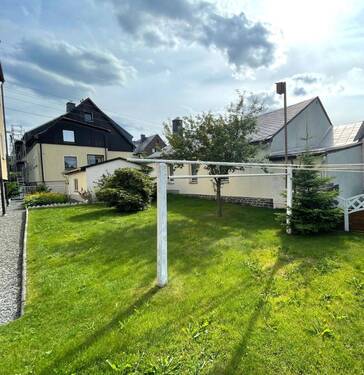 Garten mit Wäscheplatz - 1 Zimmer Einfamilienhaus in Sehmatal