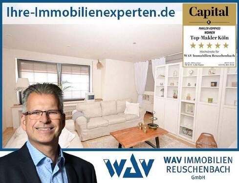 Wohnzimmer - 2 für 1! Großzügige Dachgeschosswohnung plus Apartment, zentral in Brühl
