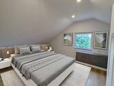 Schlafzimmer 1 - virtuell - Etagenwohnung mit 58,10 m&sup2; in Edewecht - Wildenloh zur Miete