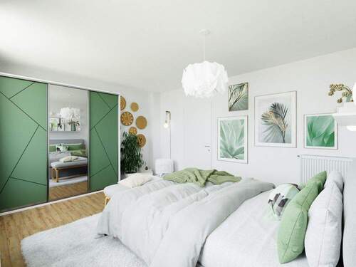 Visualisierung Schlafen Satteldach - 5 Zimmer Reihenmittelhaus in Wiesloch