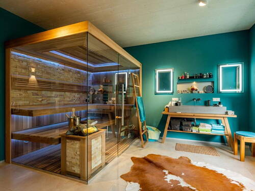 Bad mit Sauna/Rainshower - 