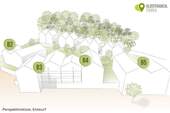 Perspektivskizze, Übersicht - Eigentumswohnung in Föhren am Meulenwald