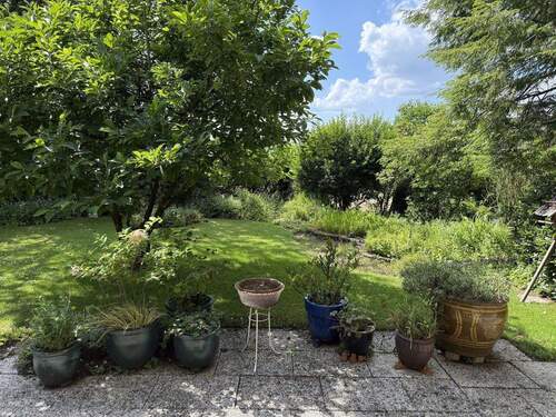 Blick v. Loggia in den Garten - 