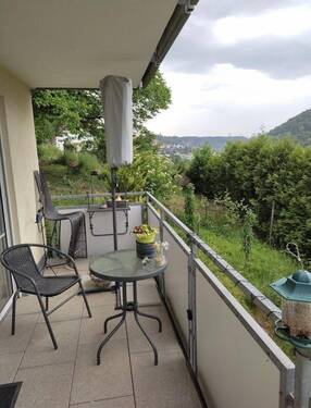 Blick vom Balkon - 3 Zimmer Etagenwohnung in Horb am Neckar