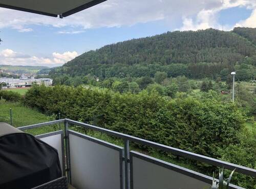 Blick vom Balkon - Etagenwohnung mit 84,00 m&sup2; in Horb am Neckar zum Kaufen