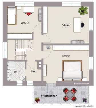 Dachgeschoss Einfamilienhaus - 