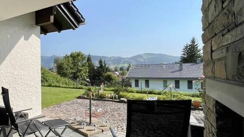 Sicht von der überdachten Terrasse - 