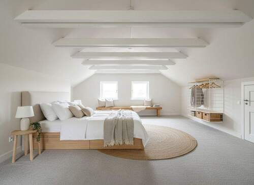 nicht ausgebautes DG mit Einrichtungsbeispiel - 