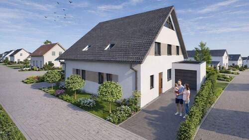 Visualisierung - Außenansicht - 5 Zimmer Doppelhaushälfte zum Kaufen in Voerde