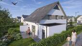 Visualisierung - Seitenansicht - Doppelhaushälfte mit 123,00 m&sup2; in Voerde zum Kaufen
