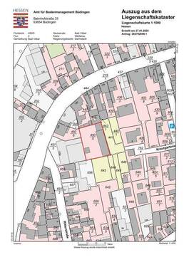 Lageplan - Baugrundstück in der Bad Vilbeler Innenstadt!