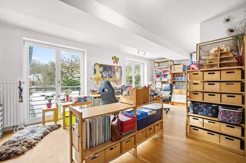 Büro/Schlafzimmer im Hochparterre - 