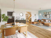 Doppelhaus-Duett-125-Wohnbereich - 4 Zimmer Doppelhaushälfte in Marl